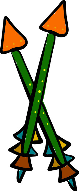 画两个交叉的彩色箭头或颜色图片下载