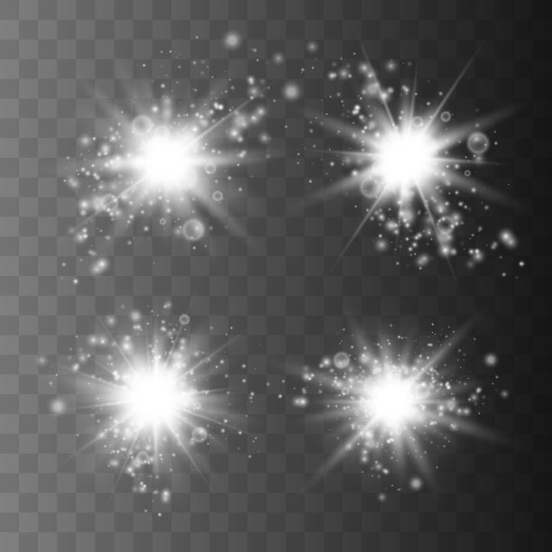 一组发光的星星图片下载