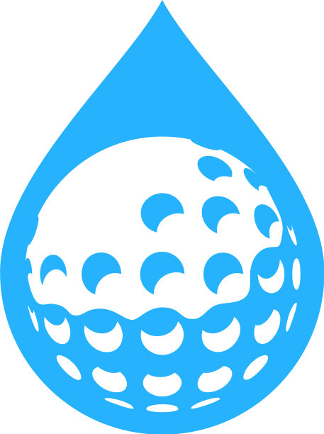 水上高尔夫标志图标设计图片下载