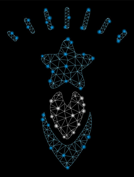 闪光网格2d开始星与闪光点图片下载