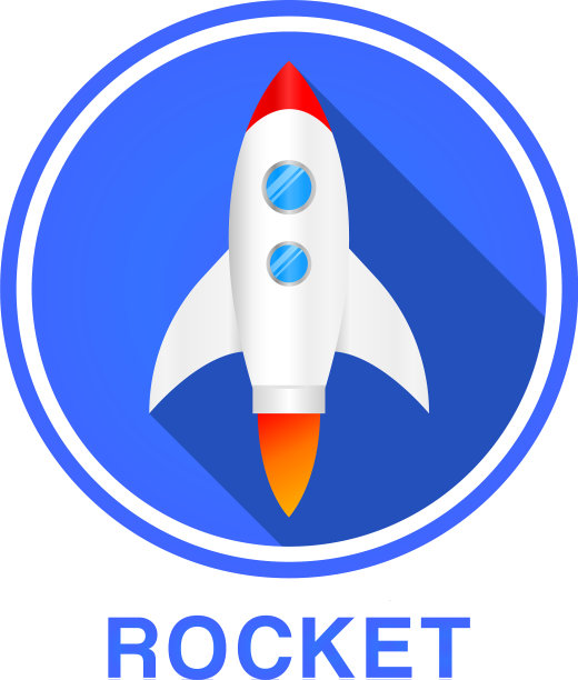 圆形扁平图标火箭图片下载