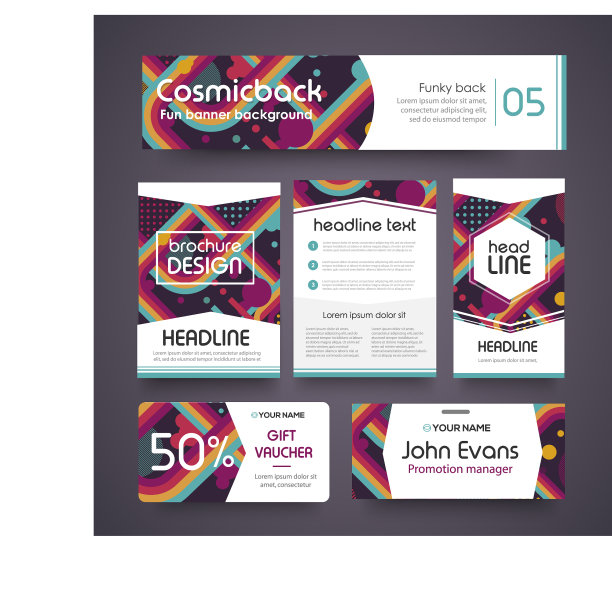 电视节目播放时髦的霓虹抽象图片下载