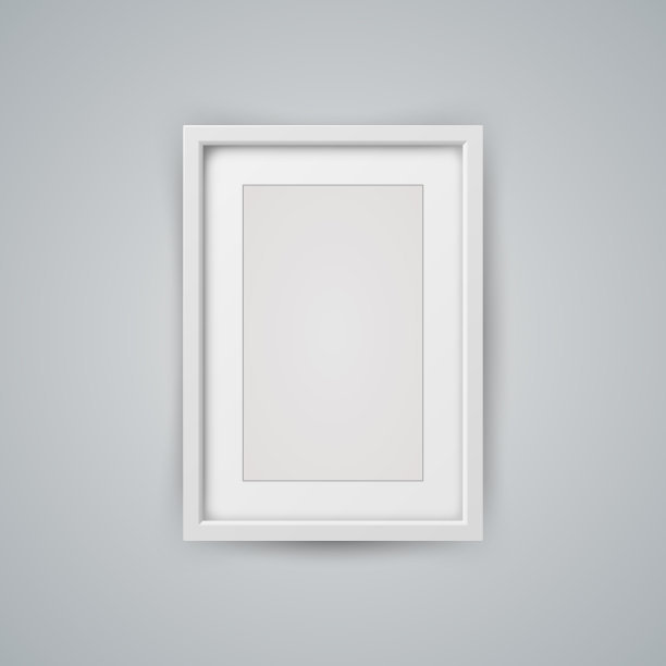灰色背景上的照片框架图片下载