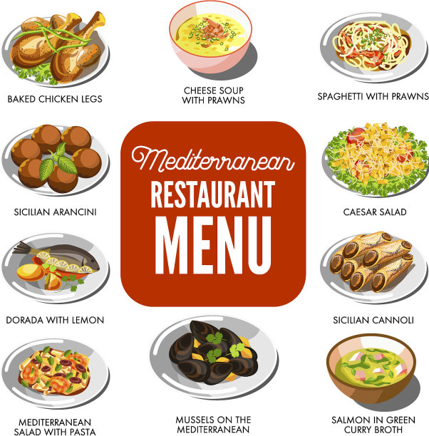 地中海菜肴，传统菜肴图片下载