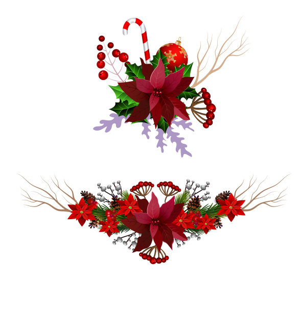 圣诞元素为您的设计图片下载