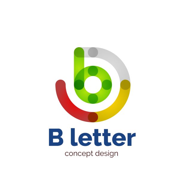 现代简约的字母概念标志图片下载