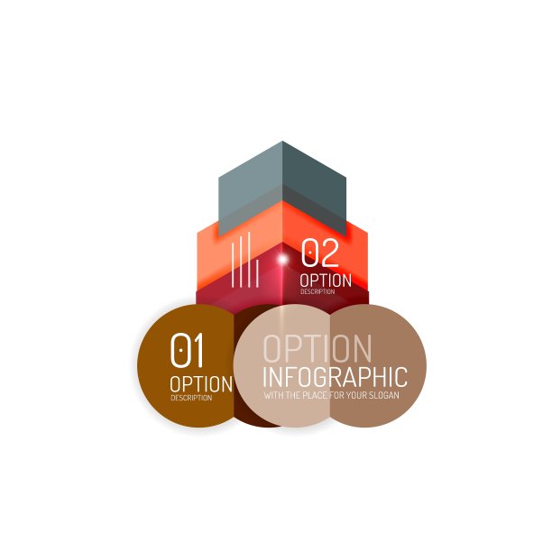 创意纸张几何商业信息图图片下载