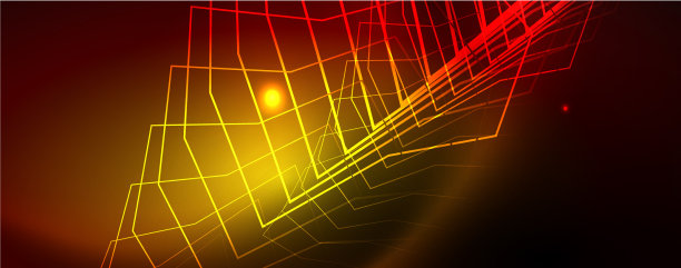 霓虹发光的科技线条，高科技的未来主义图片下载