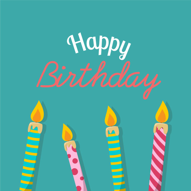 生日快乐蜡烛背景图片下载