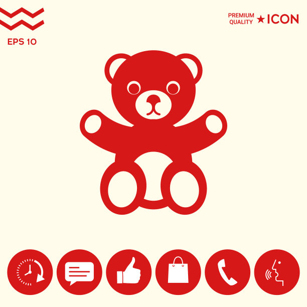 泰迪熊图标图片下载