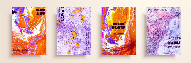 混合丙烯酸颜料的现代艺术品新潮图片下载