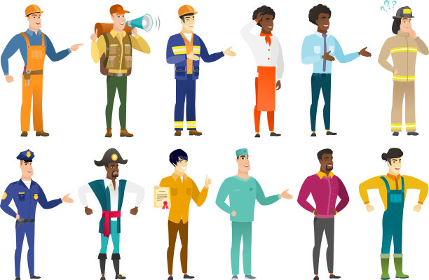 职业字符集图片下载