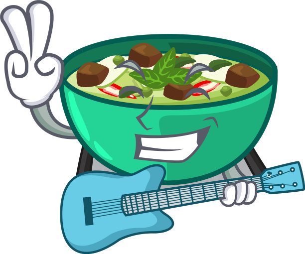 吉他绿咖喱的性格形状图片下载