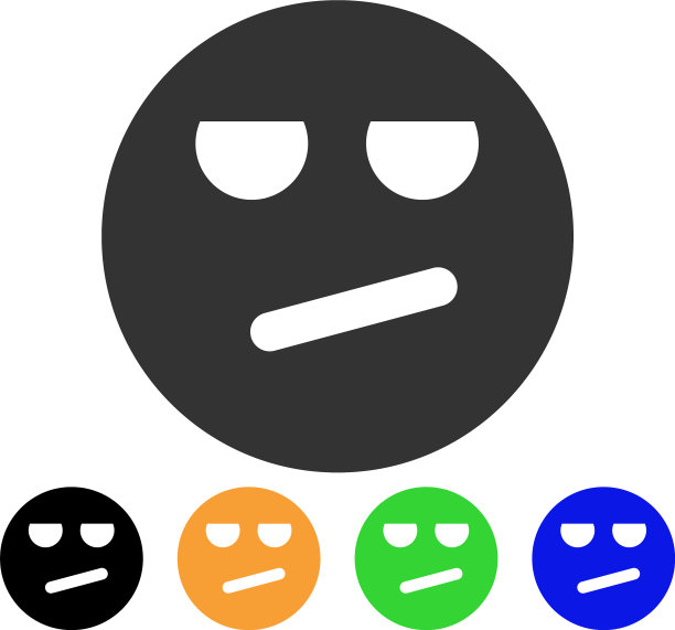 无聊的笑脸图标图片下载