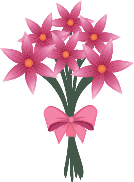 漂亮的花束与领结图片下载