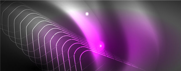 闪亮的霓虹灯技术模板霓虹线背景图片下载