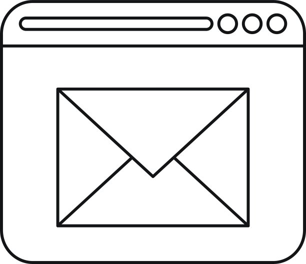 网页电子邮件消息通信轮廓图片下载