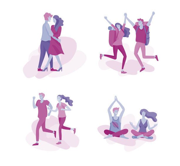 甜蜜浪漫的情侣关系场景图片下载