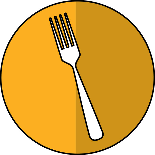 叉子厨房餐具孤立图标图片下载