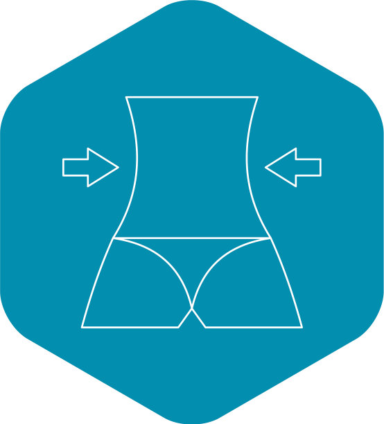 苗条的身体图标轮廓风格图片下载