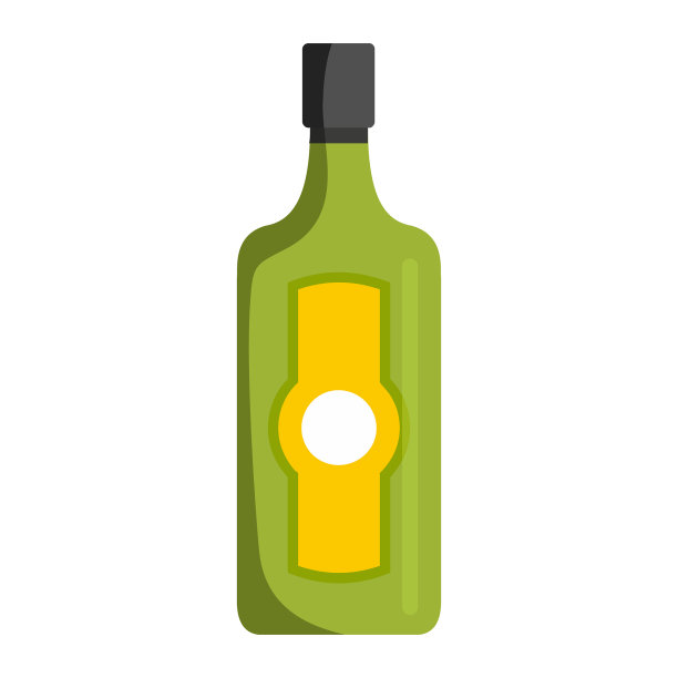 瓶中的酒精饮料隔离在白色图片下载