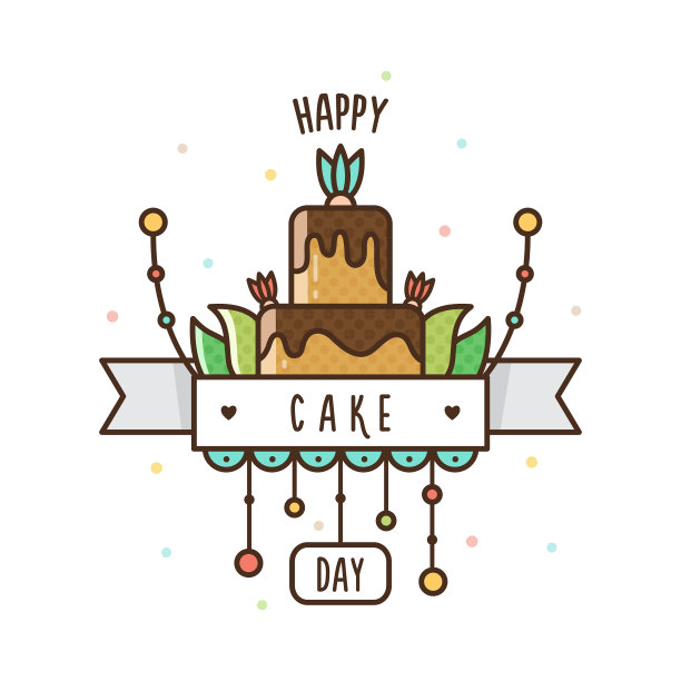 蛋糕日快乐图片下载