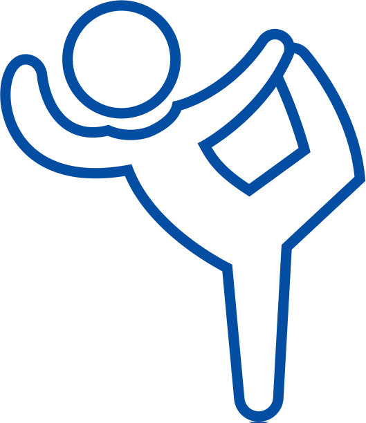 普拉提练体操练线条图标图片下载