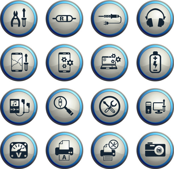 电子维修图标集图片下载