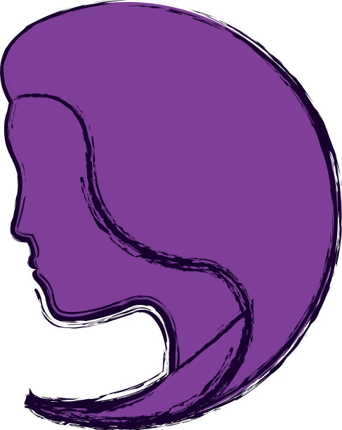 女性头部轮廓图片下载