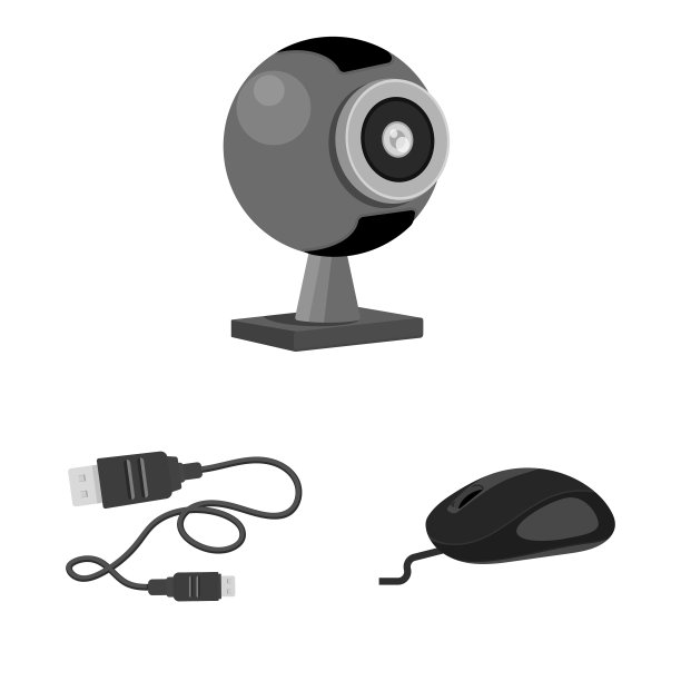 隔离对象的笔记本电脑和设备图标集图片下载