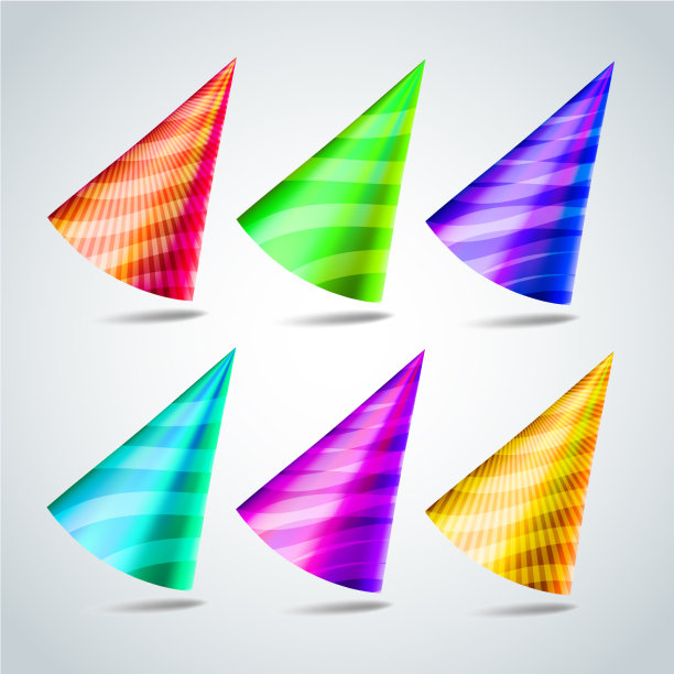 派对帽子设置生日派对事件图片下载