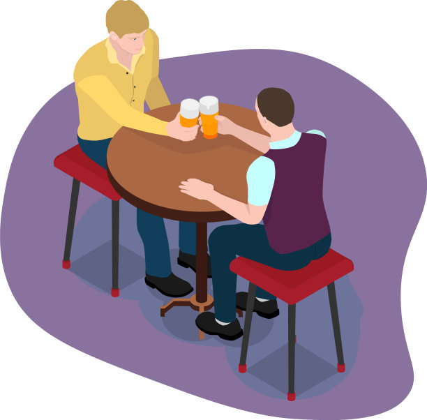 男人们碰杯喝啤酒图片下载