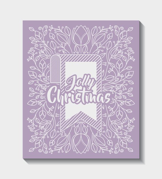 圣诞快乐，复古风格的框架图片下载