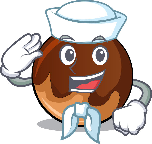 水手巧克力甜甜圈卡通人物图片下载