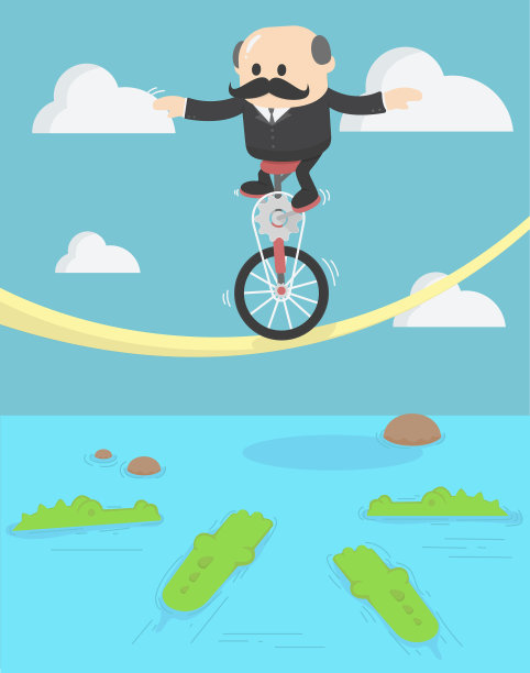 商人和鳄鱼商人图片下载