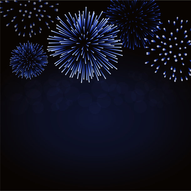 烟花闪耀背景卡美丽明亮图片下载
