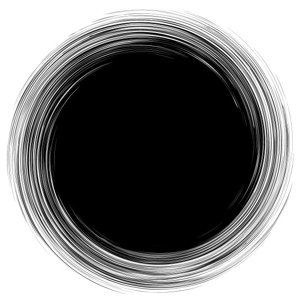 圆形几何图案抽象灰度图片下载