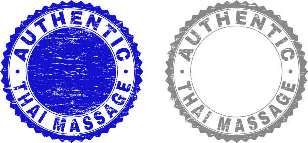 纹理正宗的泰国按摩垃圾邮票图片下载