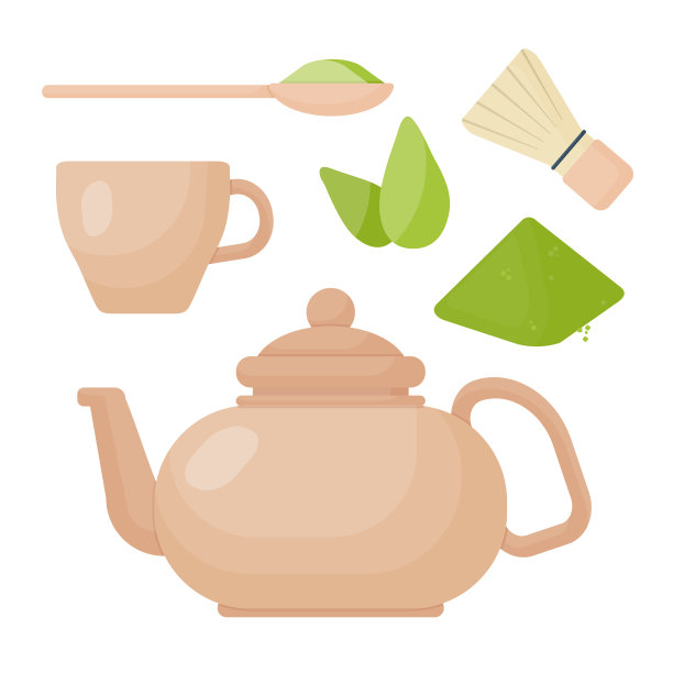 抹茶平面图标套装图片下载