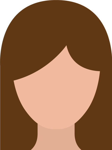 彩色剪影无脸女子与直图片下载