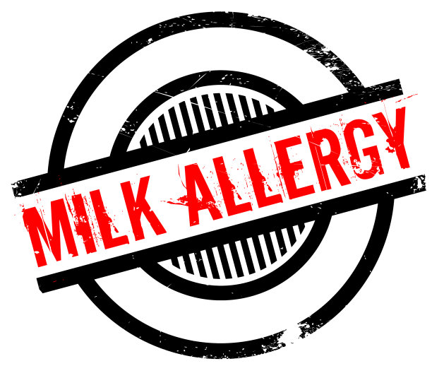 牛奶过敏橡皮图章图片下载