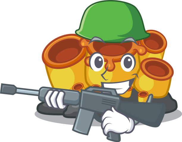 陆军微型橙色海绵珊瑚角色图片下载