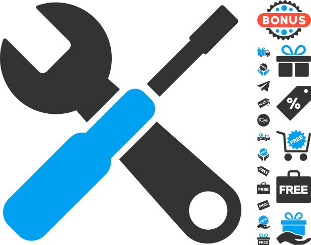 工具图标与免费奖金图片下载