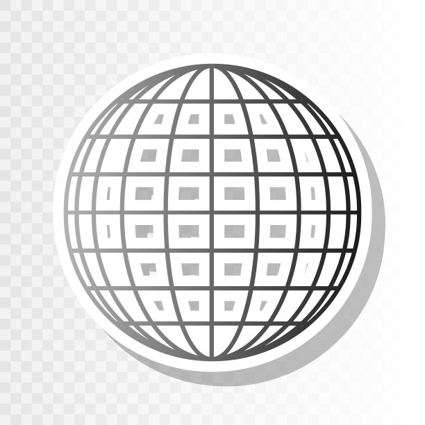 地球仪新年黑色图标图片下载