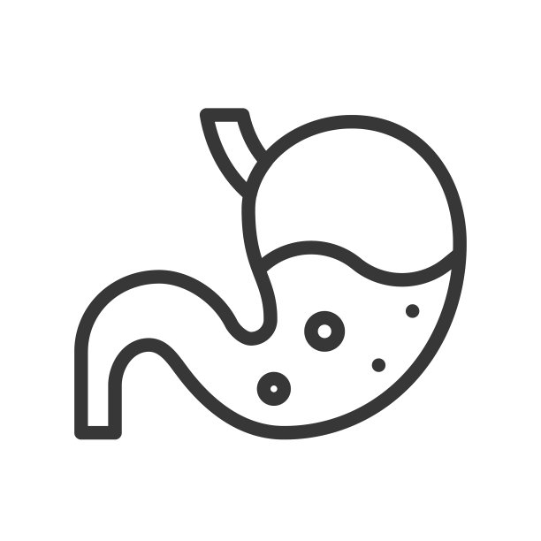 胃内酸相关轮廓图标图片下载