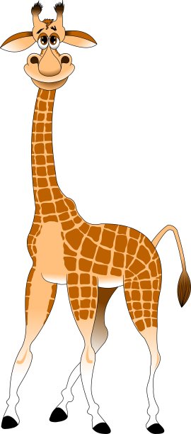 卡通长颈鹿图片下载