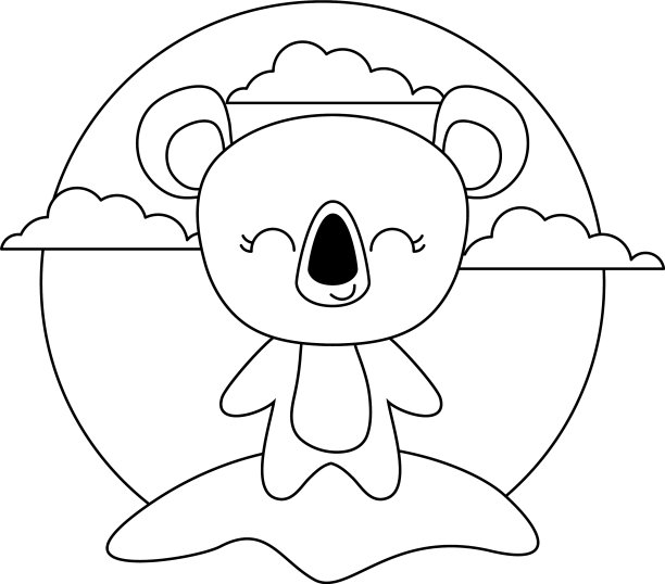 可爱的考拉动物在景观自然图片下载