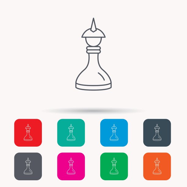 策略图标：象棋皇后或国王标志图片下载
