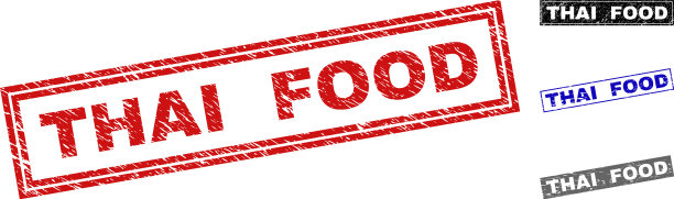 垃圾泰国食物纹理矩形水印图片下载