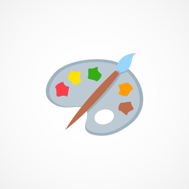 调色板图标符号图片下载